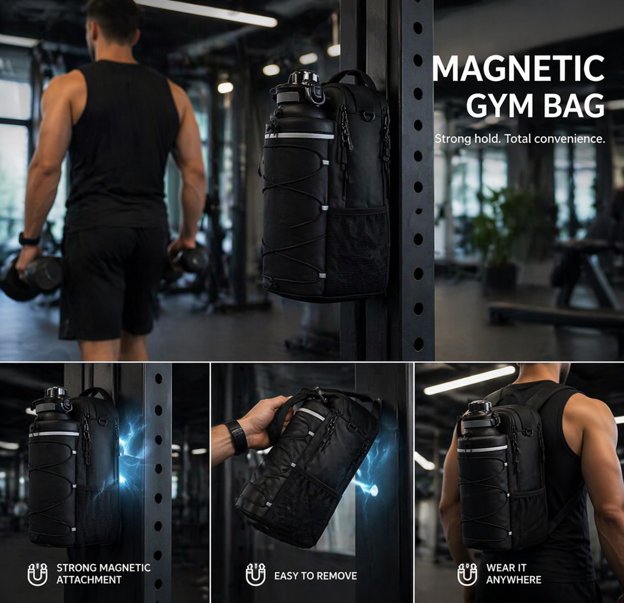 Magnetic Gym Bag